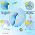 Hipubby Inflatable Dog Cone Collar for Dogs & Cats, ECollar Alternative to Prevent Licking and Biting After Surgery, Com