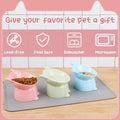 3 Pcs Elevated Cat Bowls 15°Raised Cat Food Bowl with Silicone Mat Whisker Friendly Anti Vomiting Cats Dishes Pet Food and Water Bowls for Indoor Cats Kittens
