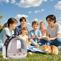 Portable Small Animal Backpack Travel Breathable Pet Carrier Bag Cages for Guinea Pig, Rabbit, Bearded Dragon, Squirrel,