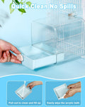 Hanging Bird Bath for Cage, 3 in 1 Multifunction Bird Bath/Bowl/House, Bird Cage Accessories Suitable for Small to Mediu