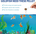 Dylan's cabin Floating Goldfish Food Pellets 12oz - Pond Fish Food Growth Formula with Krill Spirulina Color Enhancing f