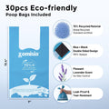 ZOMISIA 32" Long Handle Pooper Scooper with 30 Count Waste Bags