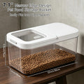 YEXEXINM Pet Food Storage Container with Lid & Scooper 5-7.5lbs/6L Dog Food Storage Container Clear Airtight Cat Food St