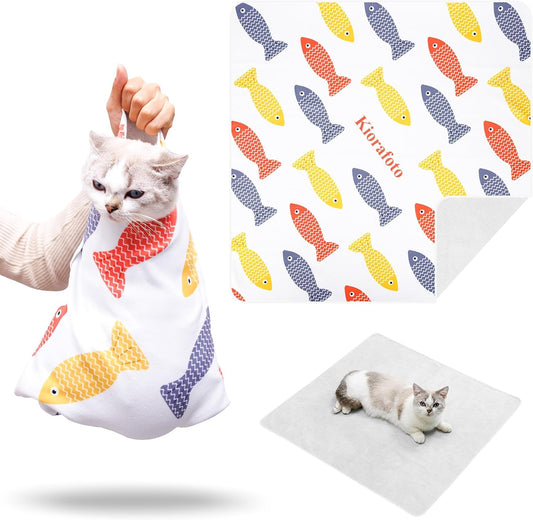 27.5" Large Cat Grooming Wrap for Adult Cat & Small Dog for Medicine