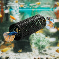 Abizoo Betta Fish Toys - Betta Tunnel Black, Small Hole Hollow Cave, Safer for Small Fish & Shrimp, Aquarium Decor & Hid