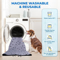 Fostanfly Washable Pee Pads for Dogs, 2 Pack Large 36"x41" Ultra-Absorbent and Leak-Proof Non-Slip Reusable Potty Training Pads for Dogs, Cats, Puppy, Potty Training of Add 8 Lanyards