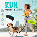 Heelay Hands Free Dog Leash, 5.9-8.2ft Multifunctional Crossbody Rope with Explosion-Proof Handle and Adjustable Training Hands Free Leash for Medium Dog Walking Jogging and Running