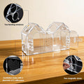 Jumping Spider Enclosure, Acrylic Terrarium with Partition Divider (1-2 Compartments), Dual Magnetic Doors & All-Side Ve