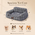 ZOMISIA Orthopedic Cat Couch Bed for Indoor Cats, Removable Washable Cover