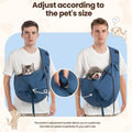 Dog Sling Carrier for Small Dogs & Cats,Pet Carrier Sling Bag with Adjustable Straps,Comfortable & Secure Travel Crossbo