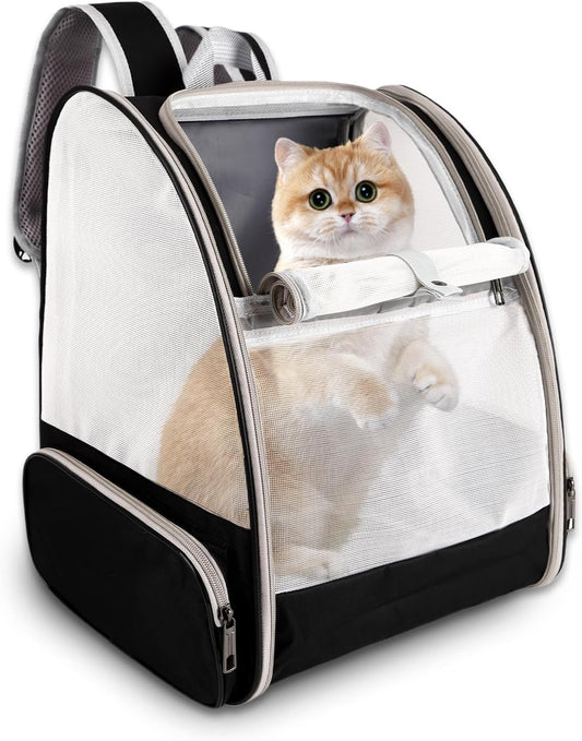 Cat Backpack Carrier,Pet Carrier Airline Approved for Small Dog Cat Puppy Kitten Bunny,Ventilated Mesh Design Animal Bac