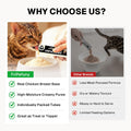 Lickable Cat Treats, Chicken Coconut Flavor Creamy Puree｜25 Tubes