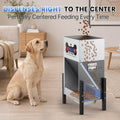 25 lbs Large Automatic Dog Feeder, 3 Adjustable Heights
