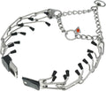 Herm Sprenger Dog Training Prong Collar with Quick Release Cliclock Buckle, 3 Extra Links, 30 Comfort Tips - Stainless S
