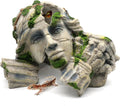 relaqcc Reptile Cave Hideout Tank Accessories Decorations, Aquarium Hideaway Cave Fish Tank Decorations for Amphibians, 