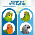 SunGrow Wooden Bird Ladder Bridge, Hanging Exercise Toy, Bird Playground Cage Accessory, Natural Wood, Edible Dye, Interactive Small Bird Toy, Parakeet, Cockatiel, Conure, Budgie Climbing Ladder