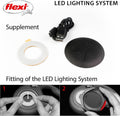 FLEXI LED Lighting System for flexi Retractable Leashes with Rechargeable Battery - Splashproof - Black