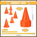 Dog Agility Hurdle Cone Set Dog Agility Course Backyard Set with Height Adjustable Include 12 Cones 6 Rods Training Equi