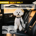 Fida 6-in-1 Hands Free Dog Leash Heavy Duty, Reflective Wasit Corssbody Dog Leash with Car Seat Clip | Adjustable for Running Hiking | Shock Absorbing Bungee, Dual Padded Detachable Handles (Black)