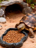Tortoise Water Dish 7.1*5.5*0.8in Reptile Water Dish Food Bowl