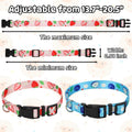 2 Pack Goat Collars with Bells，Fruit Adjustable Nylon Collar Set
