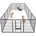 BestPet | Dog Playpen | 40 Inch, 16 Panels | Heavy Duty Metal Pet Exercise Pen | Indoor Outdoor Fence Panels | Rust-Resistant, Removable, Tool-Free Setup | Anti-Skid, Expandable Design