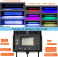 hygger Auto On Off LED Aquarium Light 48-55 Inches Dimmable 7 Colors Full Spectrum Fish Tank Light Fixture for Freshwate