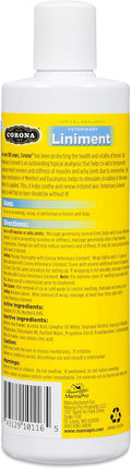 Corona Vet Liniment Gel Topical Analgesic for Horses & Livestock, 16 oz