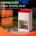 KHEARPSL Galvanized Automatic Dog Feeder Large Breed Dog Food Dispenser for Large Dogs, 25lbs Outdoor Pets Feeder Gravity Food Feeder