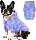 YUDODO Tie Dye Dog Hoodie, Soft Pullover Dog Sweatshirt for Small Dogs