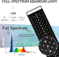 hygger Auto On Off LED Aquarium Light, Full Spectrum Fish Tank Light with LCD Monitor, 24/7 Lighting Cycle, 7 Colors, Ad