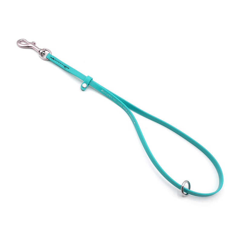 Jelly Pet Grooming Loops 3/8'' x 18'' W/Ring (Teal) | Made in The USA