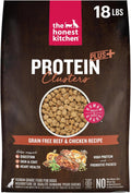 The Honest Kitchen Human Grade Protein Plus+ Clusters Grain Free Beef & Chicken Recipe Dog Food, 18lbs