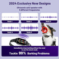 Bark Collar 2 Pack,Bark Collar for Large Medium Small Dogs 8-120lbs,Rechargeable Anti Bark Training Collar with 7 Adjust