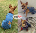 Dog Shirts Clothes Denim Overalls, Pet Jeans Onesies Apparel, Puppy Jean Jacket Sling Jumpsuit Costumes, Fashion Comfortable Blue Pants Clothing for Small Medium Dogs Cats Boy Girl (Blue, Medium)