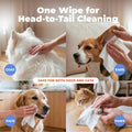 Best Pet Supplies 8" x 9" Large Dog Wipes - Cleaning and Deodorizing for Paws and Coat - Gentle Formula with Lavender Vitamin E for Puppies and Cats - 100 Count