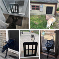 Billionchains Dog Door for Screen Door with Magnetic Auto-Close, Lockable Doggy Door for Screen Door, Pet Easy Access for Sliding Screen Door