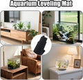 Aquarium Leveling Mat, 21.6 x 13Inch Aquarium Fish Self Leveling Mat for Under Tank, Waterproof Compressible Neoprene Ma