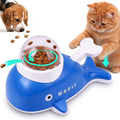 PAWISE Interactive Whale Dog Puzzle Toy & Cat Slow Feeder Food Dispenser