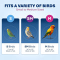 Prevue Pet Products Soft Sided Bird Travel Carrier with Perch - Carrier for Parakeets, Budgies, Cockatiels, Conures, Parrotlets, & Lovebirds, Short Term Travel - Large, Multicolor