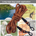 BTINESFUL Dog Tie Out, Check Cord Long Tether Rope Leash, 8ft 12ft 20ft 30ft 50ft 75ft Yard Training Dog Lead - Large Me
