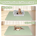 Silicone Cat Litter Mat for Litter Box 40”x28” Large Cat Mat