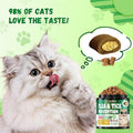 Flea and Tick Prevention for Cats – 500 Crunchy & Creamy Chews, Cat Flea Chewables with Skin & Coat Support – Oral Supplement for All Breeds & Ages – Natural Chicken Flavor