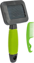 TRIXIE Pet Grooming Soft Brush & Comb Set for Puppies, Kittens, and Small Animals