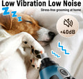 Casfuy Smart 6-Speed Dog Nail Grinder - 50% More Power Pet Nail Grinder with 2 LED Lights Quiet Rechargeable Electric Dog Nail Trimmers File Toenail Grinder for Large Medium Small Dogs & Cats (DB)