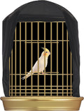 Penn-Plax Bird-Life Universal Fit Birdcage Cover – Machine Washable & Breathable Fabric – Black Color – Large Size