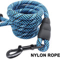 MayPaw Heavy Duty Rope Dog Leash, 3/6/8/10/12/15/20/30 FT Nylon Pet Leash, Soft Padded Handle Thick Lead Leashes for Lar
