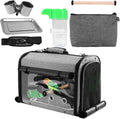 Sanmoncare Bird Carrier Bag Cockatiel Travel Cage with Stand, Lightweight Carrier for Small Bird, Portable Bag for Parro