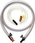 2Pack 6.56FT Shaker Siphon Hose,1/2"&3/4" Gas Siphon Pump for Fuel Transfer