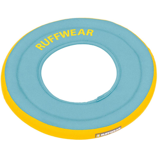 Ruffwear, Hydro Plane Dog Flying Disc, Soft Buoyant Foam Floating Fetch Toy, Lightweight Interactive Water & Snow Toy, Gentle on Teeth, Durable Year-Round Outdoor Play, Biolumin Blue, 9", Medium